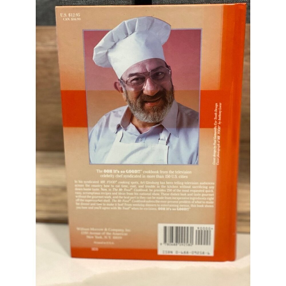 Mr Food Cookbook 1990 Vintage Cookbook Art Ginsburg Hardcover Retro Recipes Oran - Picture 2 of 5
